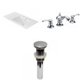 thumbnail image 1 of American Imaginations 35.5-in. W 3H8-in. Ceramic Top Set In White Color - Overflow Drain Incl. AI-29843, 1 of 9