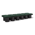thumbnail image 1 of Meridian Furniture Pavilion Green Boucle Fabric Bench, 1 of 13