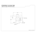 thumbnail image 2 of Kingston Brass KPK206 Gourmet Scape Traditional Plumbing Sink Trim Kit with P-Trap in Polished Nickel, 2 of 5