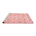 thumbnail image 2 of Ahgly Company Machine Washable Indoor Round Oriental Red Traditional Area Rugs, 8' Round, 2 of 4