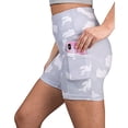 thumbnail image 4 of Women'sGymShortsYogaShortsSidePocketsWithPhonePocketTummyControlButtLiftQuickDryHighWaistYogaFitnessGymWorkoutShortsBottomsCam, 4 of 5