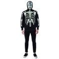 thumbnail image 6 of Men's Glow in The Dark Skeleton Costume Zip Hoodie (Black-Dia De Los Muertos, ), 6 of 7