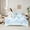 Blue 01, variant on Feelyou Pink Princess Bowknot Twin Bedding Sets 7-Piece, Bohemian Damask Flower Bedding Comforter Set, Western Fashion Bow Reversible Sheet Sets, Super Cozy Room Decor