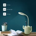 thumbnail image 4 of Lámpara de escritorio de cactus Portalápices creativo Luz nocturna Brillo ajustable Lámpara de escritorio de lectura LED táctil con portalápices Decoración de escritorio Uso para niños-Verde Rojo Verde, 4 of 5
