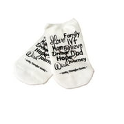 Intended Parents Journey Lucky IVF Socks for a Lucky Transfer TTC- Womens Medium No Show