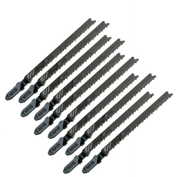 Bosch 10 Pack of Genuine 4-Inch 10-Tooth T-Shank Jig Saw Blades - T101B-10PK