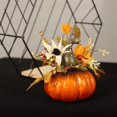 thumbnail image 3 of Juego de 3 decoraciones de mesa que incluyen calabaza artificial para decoraciones de otoño de Acción de Gracias de Halloween (cada pieza tiene una forma diferente), 3 of 5