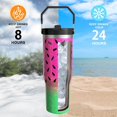 thumbnail image 4 of Watermelon Gifts 30 Oz Tumbler with Top Handle and Flip Straw, Stainless Steel Insulated Water Bottle Cup, Fruit Lover Birthday Gifts for Women Girls, 4 of 6