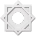thumbnail image 1 of Ekena Millwork CMP12AL-04000 12 Pouces OD x 4 Pouces ID Carré Axel Architectural Grade PVC Contemporain Médaillon de Plafond, 1 of 1