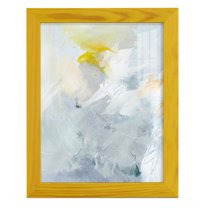 Canary and Sky II - Framed Print w/glass - Sunflower Yellow
