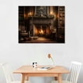thumbnail image 2 of COMIO Modern Farmhouse Wall Art Print Gather Here With Grateful Hearts Sign Poster Canvas Painting Artwork for Dining Room Living Room Decor Unframed, 2 of 4