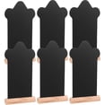 thumbnail image 5 of 6pcs Mini Double Sided Wooden Chalkboard Signs, Erasable Message Boards for Weddings, Parties, Restaurants & Office Use, Tabletop Decor with Frame, 5 of 5