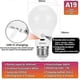 thumbnail image 5 of Rechargeable Light Bulb With Remote Control, 8W Smart RGB Color Changing Bulb, 9+3 Color Temperature, E27 LED Dimmable Touch Control Bulbs With Timing, 5 of 5