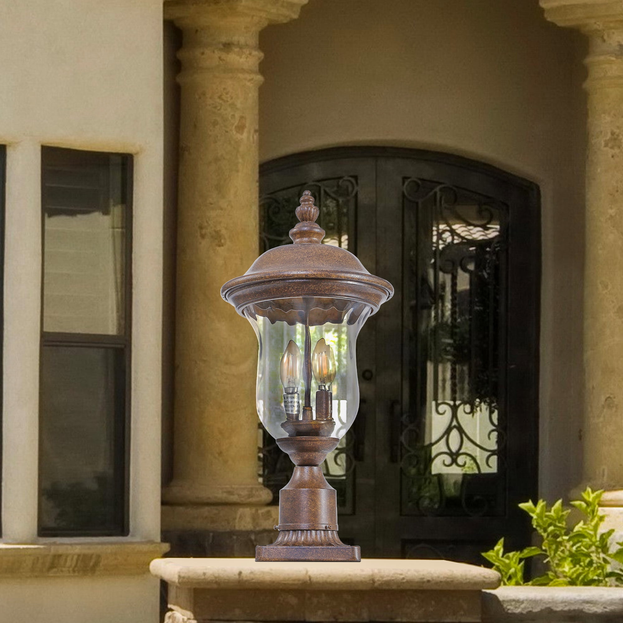 Royal Bronze outside sconces wall lighting Hot Selling Modern for Entrance Access Porch Bedroom Deck and Garage,Without light source 2*E12