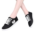 thumbnail image 3 of NOKIO Classic Canvas Sneakers For Women Trendy Canvas Tennis Shoes For Ladies Canvas Espadrilles For Women Women Canvas White Shoes Classic Fashion Low Cut, 3 of 4