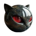 thumbnail image 3 of Halloween Cat Sculpture Resin Tabletop Statue para Del () Rojo, 3 of 9