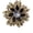 Black, variant on Vintage Women's Austrian Crystal Elegant Flower Brooch Wedding Broach Pin