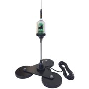 Sirio Bull Trucker 3000 LED 3/8 10M CB 3500W Antenna and Heavy Duty Triplex Mag Mount with Coax