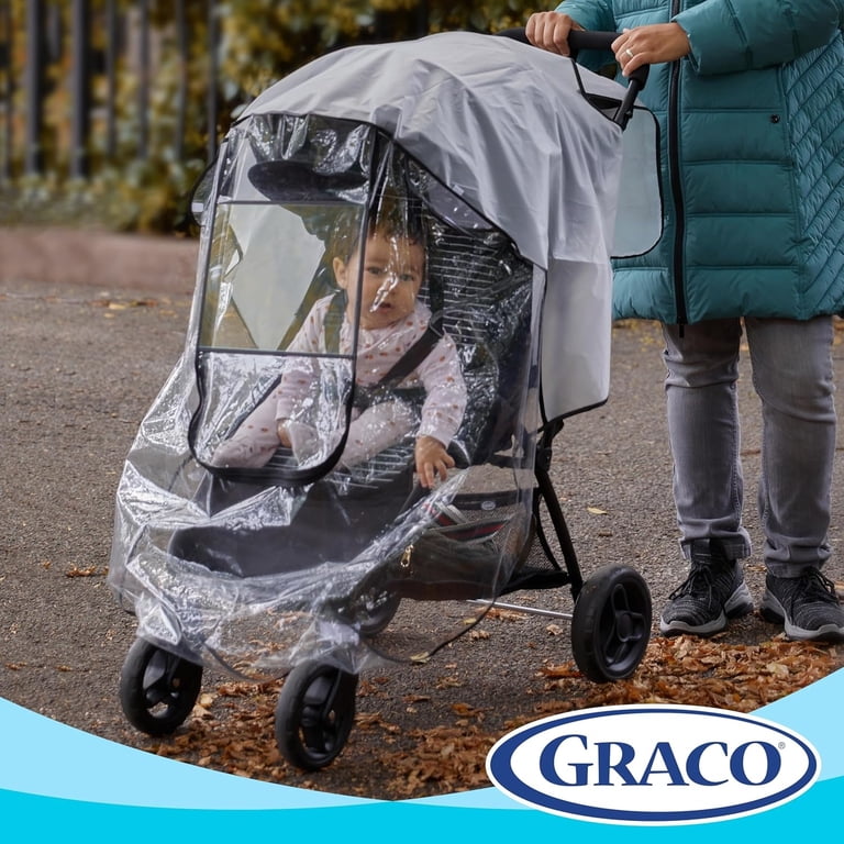 Graco Deluxe Baby Stroller Cover for Rain, Weather Shield Infant Stroller Cover
