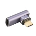 thumbnail image 3 of Adaptador magnético de ángulo recto USB C 3,1 PD 140W carga rápida 40Gbps 8K 90 grados tipo C adaptador magnético para MacBook Pro, 3 of 5