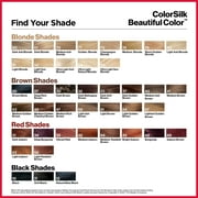 Revlon Colorsilk Beautiful Color Permanent Hair Dye, Dark Brown, At-Home Full Coverage Application Kit, 32 Dark Mahogany Brown, 1 count