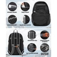 thumbnail image 4 of Mochila Gonex ultraligera y plegable, práctica y plegable, para acampar al aire libre, viajes y ciclismo (negra), 4 of 7