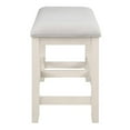 thumbnail image 4 of Pemberly Row Farmhouse / Country Wood Counter Bench in Off White, 4 of 6