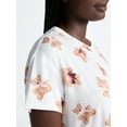 thumbnail image 5 of Joyspun Women's Dreamy Soft Collection Sleepshirt with Short Sleeves, Sizes S/M-2X/3X, 5 of 5