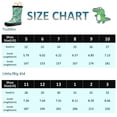 thumbnail image 2 of Landchief Toddler Rain Boots, Kids Rain Boots Waterproof Rubber Boots for Girls and Boys with Fun Patterns and Easy-On Handles, Size 3, Skateboard Croc, 2 of 7