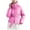 Pink, variant on Winter Parka for Women 2026 Fashion Casual Long Sleeve Thicken Full Zipper Belted Hooded Outerwear with Pockets