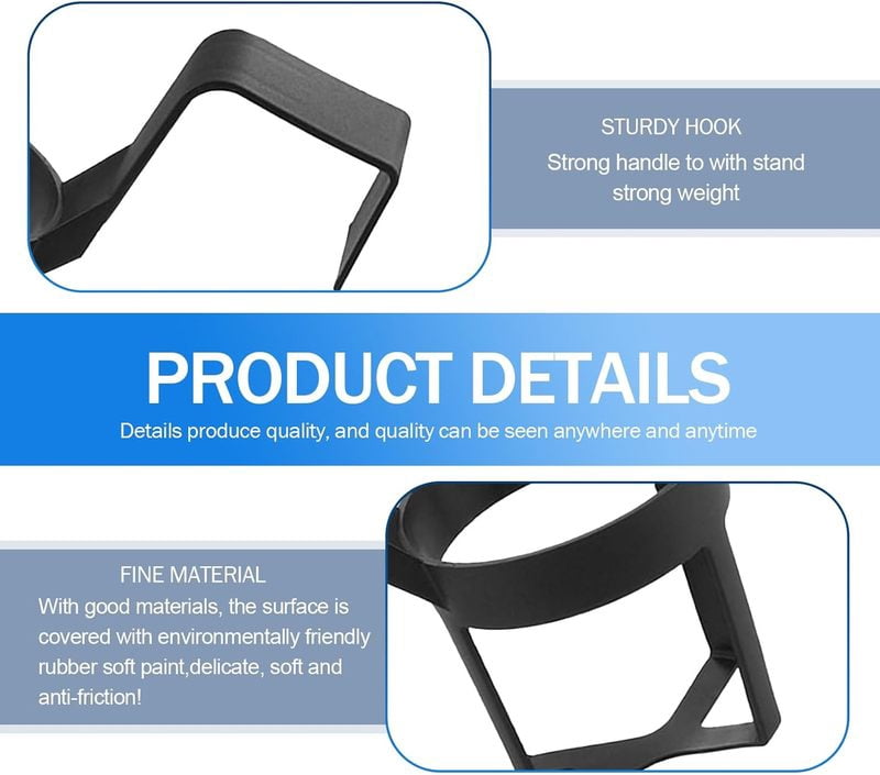 2 PCS Car Water Cup Holder, 2.75" x 5.51" Movable Hanging Gap Insert Cup Holder Storage Rack, One Hand Pick-up Anti-Friction Por