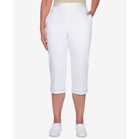 Alfred Dunner Capris - Alfred Dunner Womens Capris Cropped Stretch Pants