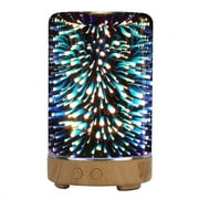 Cylindrical Shape Essential Aromatherapy Oil Diffuser 3D Ultrasonic Humidifier