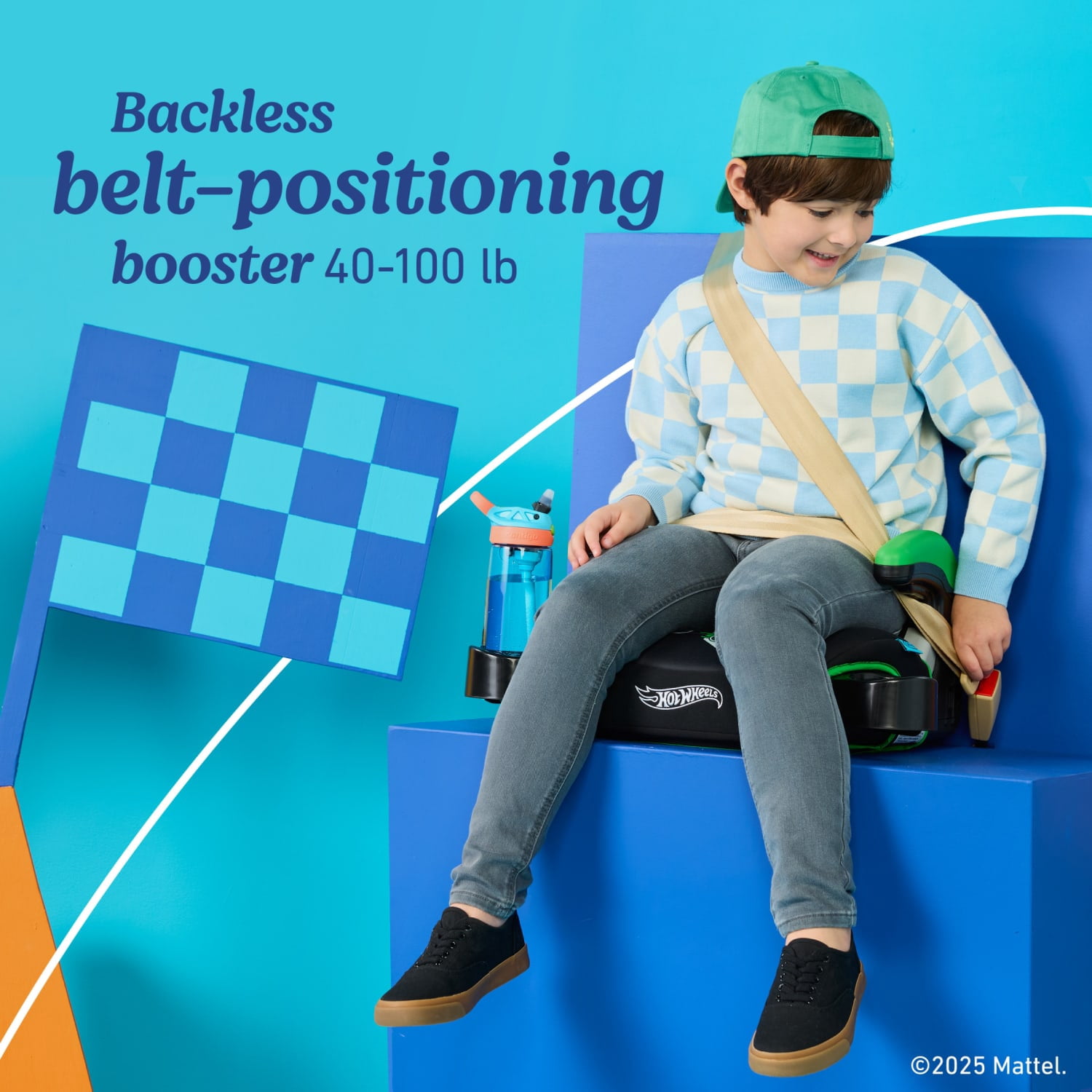 Graco Turbobooster 2.0 Backless Booster Car Seat, Hot Wheels Gamer, 5.1 lbs