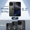 thumbnail image 2 of JETech Ultra Slim (0.35mm Thin) Case for iPhone 16 Pro 6.3 Inch, Camera Lens Full Protection, Lightweight Matte Finish PP Hard Minimalist Cover (Black), 2 of 6