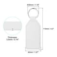 thumbnail image 2 of 4.3" PU Sublimation Keychain Blanks, Leather Key Fob with Rings for DIY Craft Car Key, White, 6 Pack, 2 of 6