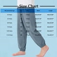 thumbnail image 3 of ZACPNCV Boys and Girls Casual Cotton Pants Lightweight Summer Elastic Waist Solid Lounge Long Trousers with Pockets Brown 5-6 Years, 3 of 5