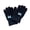 O-071 Black, variant on Youth Bow Print Knitted Gloves, Khaki Warm Winter Mittens