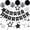 Black and Silver, variant on meowtastic Birthday Decorations, Happy Birthday Banner with Honeycomb Balls, Stars Hanging Swirl Streamers, Circle Dots Garland, Happy Birthday Party Decorations for Women Men Boys Girls (Blue)