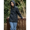 thumbnail image 3 of Rokka&Rolla Women's Waterproof Rain Coats Rubberized Jackets, 3 of 10
