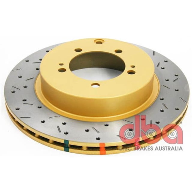 DBA 4419XS Rotor Arrière Foré et Fendu Série 4000 pour l'Évolution 2003-2005 8 par 9