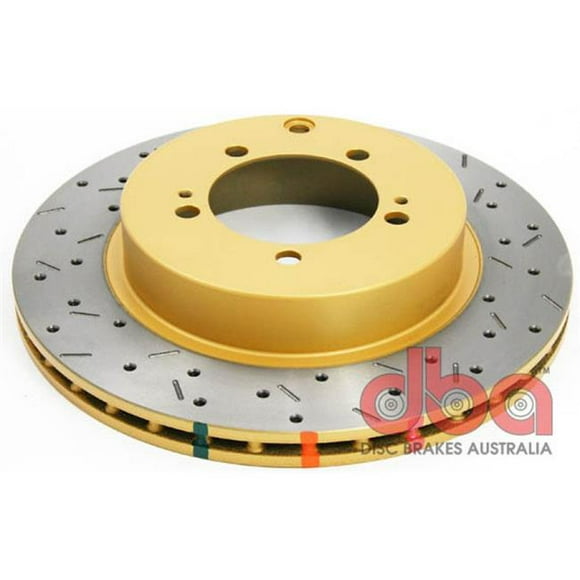 DBA 4419XS Rear Drilled & Slotted 4000 Series Rotor for 2003-2005 Evolution 8 by 9