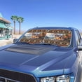 thumbnail image 2 of Renewold Southwestern American Tribal Wolf Car Windshield Sun Shade Set of 2 Foldable Front Windshield Sunshade Lightweight Sun Visor Universal Fit Most Vehicles, 2 of 6
