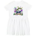 thumbnail image 3 of Inktastic Mardi Gras Masks and Beads Girls Toddler Dress, 3 of 5