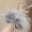 Gray, variant on Fluffy Faux Fur Feather Scrunchies, Soft Large Hair Scrunchy Hair Ties for Women Girls