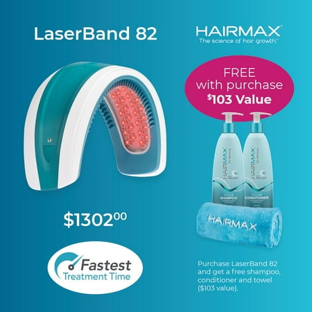 HairMax LaserBand 82 Bundle Medical Hair Growth Device | Walmart