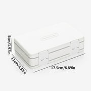 Home Edit Pantry Organization And Storage Double Layer 24 Grid Box Seven Day Portable Dispensing Box Three Meals A Day Reminder Box Large Capacity Storage Box