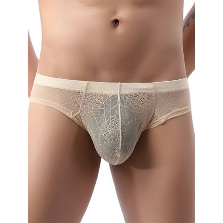 

ANYSENSE Mens Sexy Mesh Underwear Lingerie Pouch Bikini Underpant Panties Knicker Brief