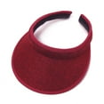 thumbnail image 2 of TOOYOU Sun Visor Hats Sport Wear Athletic Wide Brim Sun Visor Caps Adjustable Sun Protection For Women Men Beach Cap Red, 2 of 3