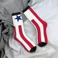 thumbnail image 7 of Women Colorful Crew Socks Flag Of Liberian Novelty Fun Socks For Mens, 7 of 7
